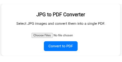 Free Online JPG, PNG & Word to PDF Converter