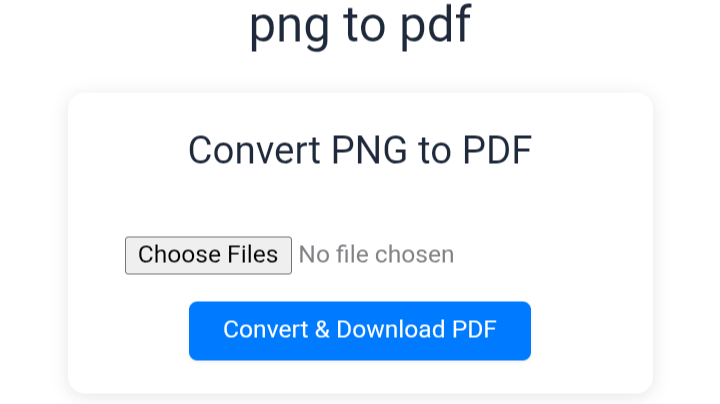 PNG to PDF Converter
